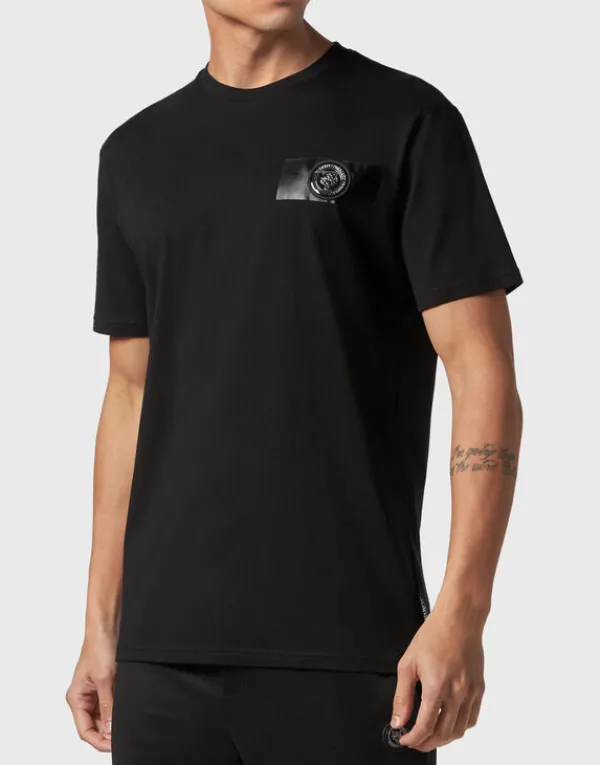 Philipp Plein T-shirt Round Neck SS Tiger Crest Edition black Discount
