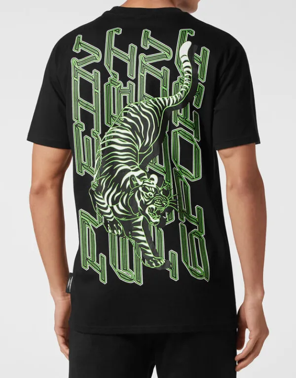 tshirt_round_neck_ss_tige_2-20.webp Philipp Plein T-shirt Round Neck SS Tiger black+greenfluo Online