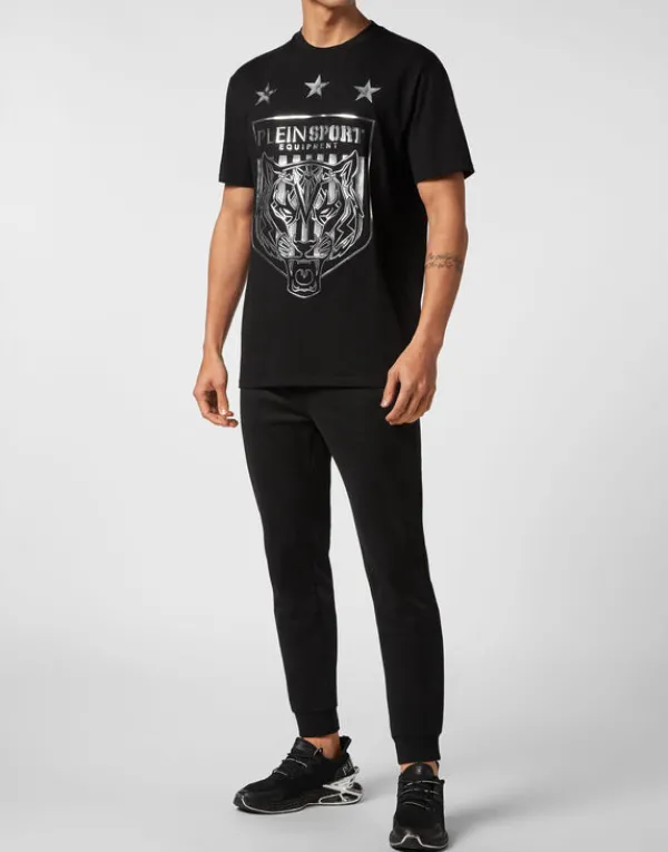 tshirt_round_neck_ss_tige_3-22.webp Philipp Plein T-shirt Round Neck SS Tiger Crest Edition black/silver Sale