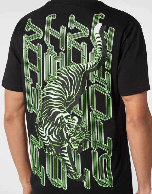 tshirt_round_neck_ss_tige_4-20.webp Philipp Plein T-shirt Round Neck SS Tiger black+greenfluo Online