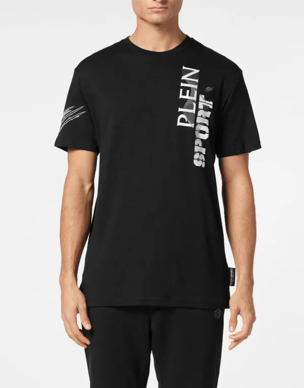 Philipp Plein T-shirt Round Neck SS Wave black Clearance