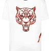 Philipp Plein T-shirt Round Neck Tiger white New