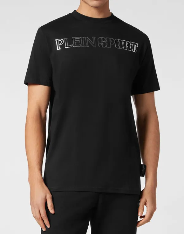 Philipp Plein T-shirt Round Neck Tiger black/silver Online