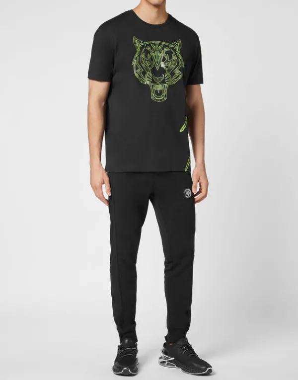 tshirt_round_neck_tiger_3.webp Philipp Plein T-shirt Round Neck Tiger black Online