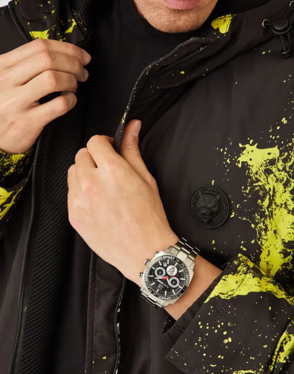 wildcat_chrono_watch_2-5.webp Philipp Plein WILDCAT CHRONO Watch Silver Clearance